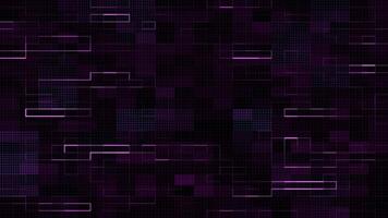 Animated abstract glowing random dots and data grid, hi-tech concept. video
