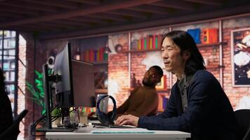 Startup team concerned by company stock valuation dropping, signaling future funding challenges. Venture management distraught by financial decline leading to budget cuts and layoffs, camera B video