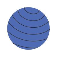 Gym Ball. Another term for the exercise ball, used for balance, flexibility, and core strengthening. vector