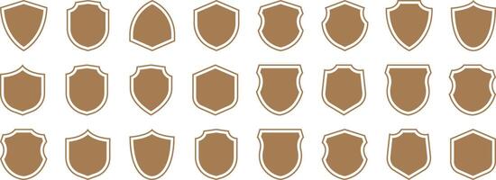 Shield icon design collection vector