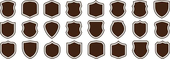 Shield icons set. Protect shield vectors. Shield vector