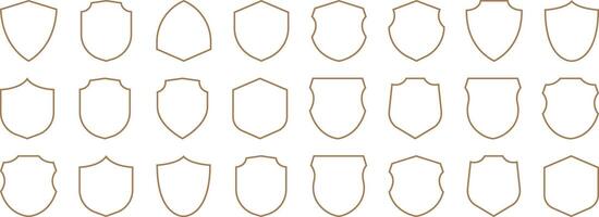 Shield icons set. Protect shield vectors. Shield set vector