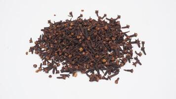 A Bunch of Dried Cloves on White Background photo