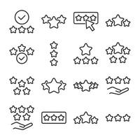 A set of stars with a clock in the middle vector