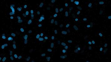 Abstract Blurred Beautiful Blue Bokeh Motion, Abstract Blue And Seamless. Shiny And Blurry Glow, 4k Animation. video