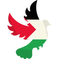 The palestine flag bird element icon isolated png