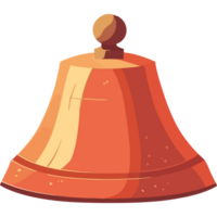 Orange bell element icon isolated png