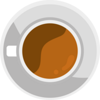 Cup of coffee element icon isolated png