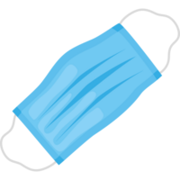blue mask element icon isolated png