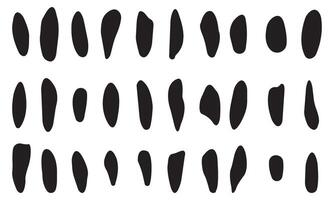 Random blob shapes. Black cube drops. Organic black blobs irregular shape. liquid shadows random shapes. Black cube drops simple shapes. vector