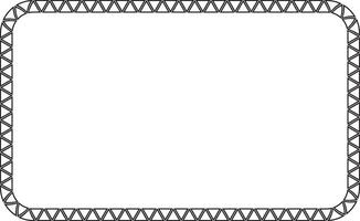 african triangle rectangular frame with copy space for text or design vector