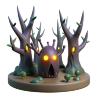 Digital Render of a Creepy Forest Creature png