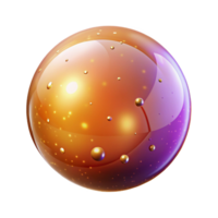 Abstract Sphere with Glowing Particles and Gradient Colors png