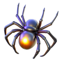 Metallic Spider Robot 3D Render of an Eight Legged Machine png