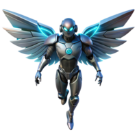 3D Render Futuristic Angel Robot png