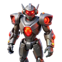 3D Render of a Powerful Robot png