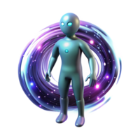 3D Render Abstract Background Cosmic Being png