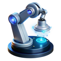 Advanced Robotic Arm Precision Automation and futuristic Technology png