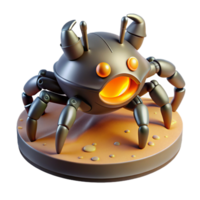 3D Render of Robotic Crab png