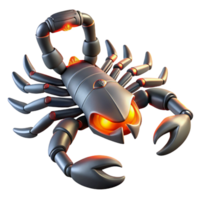 Robotic Scorpion 3D Render png
