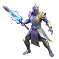 extraordinary rustic Fantasy Knight 3D Render original png