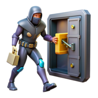 Stealthy Character Cracking a Secure Vault png