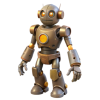3D Render of a Retro Robot png
