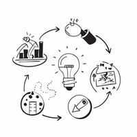 Circular economy in tech concept as A futuristic circular economy model in technology manufacturing showcasing sustainable practices and innovation in reducing waste in Photo Stoc v1 vector