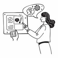 Data scientist with AI model training concept as A data scientists profile blended with AI model training representing AIs role in developing and refining machine learning models Dynamics vector