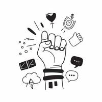 Pride month with social media icons concept as Pride month imagery blended with social media icons symbolizing online visibility and awareness Ideal for digital and marketing ads Dynamics vector
