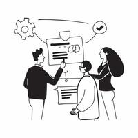 AI Driven Legal Services Meeting concept as A candid shot of a legal team discussing AI driven legal strategies with an emphasis on managing costs while leveraging technology The pure vector