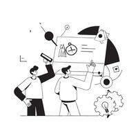 AI Driven Innovation Lab concept as A candid capture of a team working in an innovation lab using AI tools to experiment with new ideas The scene highlights the excitement and cre pure vector