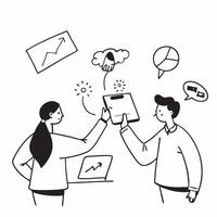 AI Driven Marketing Strategy concept as A candid capture of a marketing team discussing AI driven strategies The scene highlights collaboration and creativity with team members en pure vector