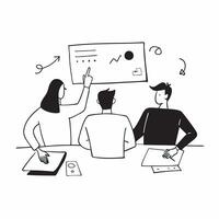 AI Driven Product Launch Planning concept as A candid shot of a team planning a product launch using AI tools The scene captures the energy and collaboration highlighting the inte pure Set 2 vector