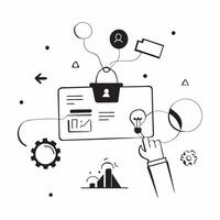 AI in Human Resources concept as A glowing abstract digital art banner showcasing AIs role in human resources The scene features dynamic shapes and vibrant light symbolizing effic pure vector