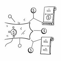 AI Neural Network and Cost Symbols Frame concept as A border frame featuring AI neural network patterns connected by cost symbols leaving the center as copy space The design highl pure vector