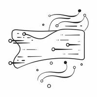 AI Powered Data Stream Frame concept as A clean border frame featuring dynamic data streams on the left and right sides creating a flowing effect with ample copy space in the cente pure vector
