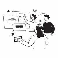 AI Powered Employee Training Session concept as A candid capture of a team engaged in an AI driven training session with a focus on improving skills while managing training costs pure vector