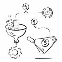 AI Quantum Symbol with Dollar Icon concept as A illustration showing quantum technology symbols combined with a dollar icon representing the advanced application of AI in fi pure vector