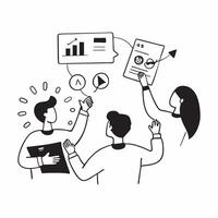 Candid AI Enhanced Branding Session concept as A candid capture of a marketing team brainstorming branding ideas with AI tools The scene highlights the creativity and collaboratio pure vector