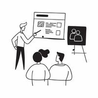 Candid AI Enhanced Training Session concept as A candid shot of employees attending an AI powered training session with real time feedback displayed on a screen The scene captures pure vector
