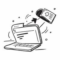 Chalkboard and Laptop Isolated concept as An isolated image featuring a chalkboard and a laptop symbolizing the blending of traditional and online education The desi pure vector