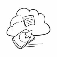 Cloud Storage Icon concept as A cloud storage icon with an upload arrow symbolizing data sharing during virtual meetings isolated on a white background for a modern and clear visua pure vector