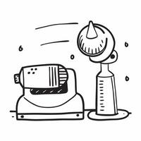 Desk Fan and Water Bottle Isolated concept as A image of a desk fan and water bottle isolated on a white background Perfect for depicting comfort and hydration in a home of pure Set 4 vector