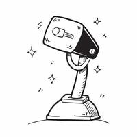 Desk Lamp with Holographic Light Controls concept as A photo featuring a desk lamp with glowing holographic light controls isolated on a white background with ample copy space on t pure Set 2 vector