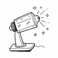 Desk Lamp with Holographic Light Controls concept as A photo featuring a desk lamp with glowing holographic light controls isolated on a white background with ample copy space on t pure Set 4 vector