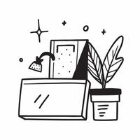 Desk Plant and Picture Frame Isolated concept as A image featuring a desk plant and a picture frame isolated on a white background Ideal for adding a personal and natural t pure Set 3 vector