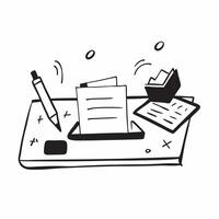 Desk Tray and Sticky Notes Isolated concept as A image featuring a desk tray and sticky notes isolated on a white background Great for depicting organization and productivi pure Set 7 vector