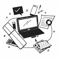 Digital Art with Glossy Home Office Desk Setup concept as A photo featuring a digital art background with a glossy home office desk setup The image focuses on the desk showcasing pure Set 4 vector