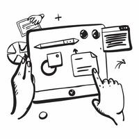 Digital Whiteboard with Glossy Markers concept as A digital whiteboard with glossy markers highlighting collaboration and innovation in remote work Camera angle captures the white pure Set 4 vector
